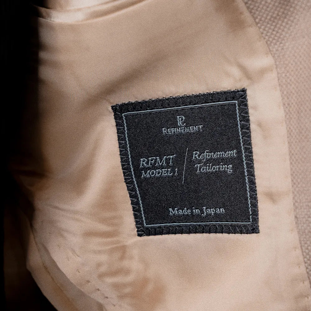 Refinement Tailoring Rfmt-01 Sport Jacket Zelander Oatmeal By Loro Piana Interior Label Detail