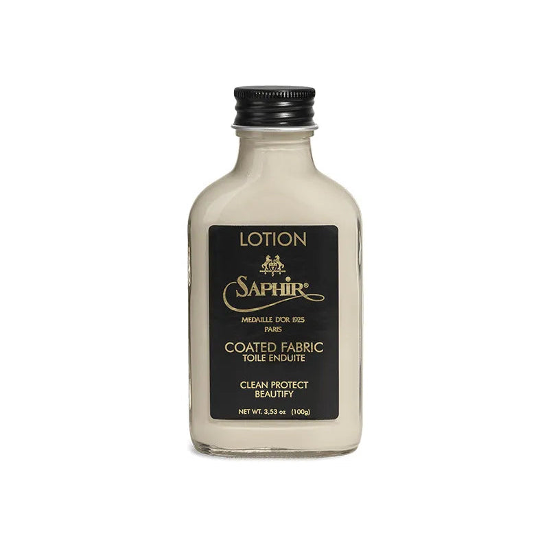 Saphir Coated Fabric front view for cleaning, protecting, and maintaining coated fabric shoes