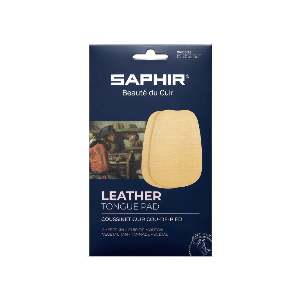 saphir leather tongue pad shoe comfort accessory front view