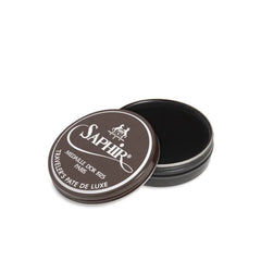 Saphir Traveler's Pate De Luxe 75ml Dark Brown for leather care, ideal for shoes and bags