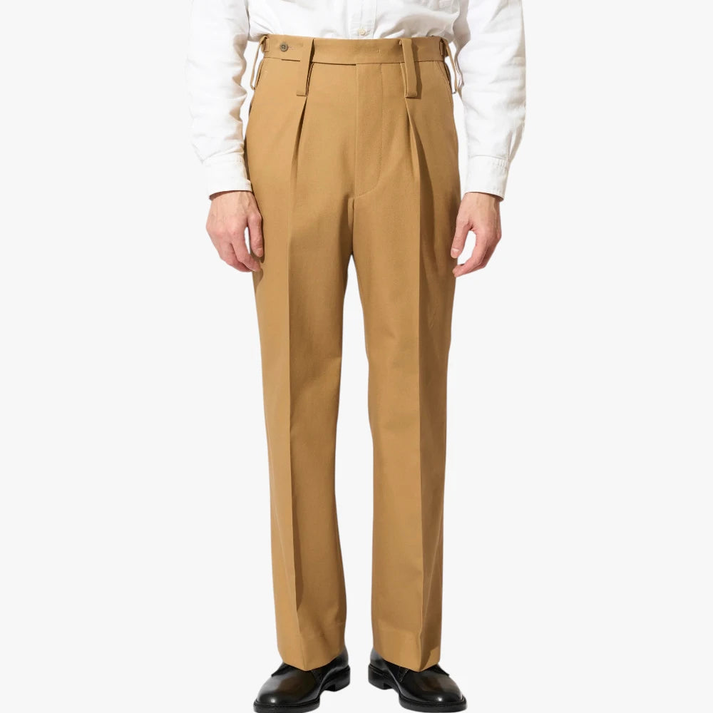 tangent tan25 pat beige double belt loop detail