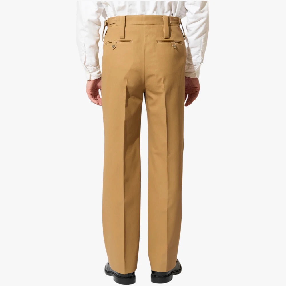 tangent tan25 pat beige trouser fabric texture detail