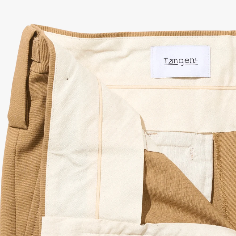 tangent tan25 pat beige side adjuster waistband detail