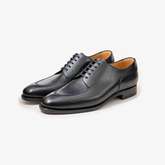 TLB Mallorca Artista 135 Velazquez Blucher Black Hatch Grain – handcrafted derby shoes made in Spain